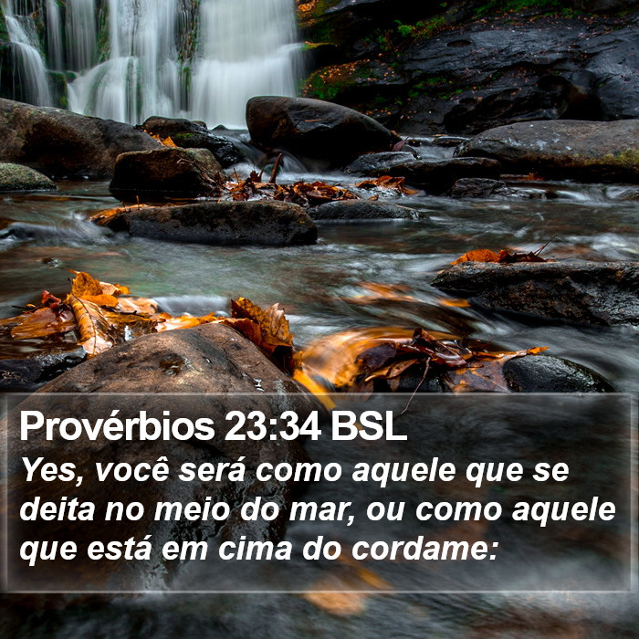 Provérbios 23:34 BSL Bible Study
