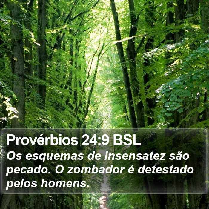 Provérbios 24:9 BSL Bible Study