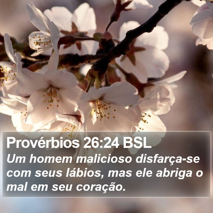 Provérbios 26:24 BSL Bible Study