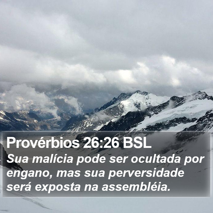 Provérbios 26:26 BSL Bible Study