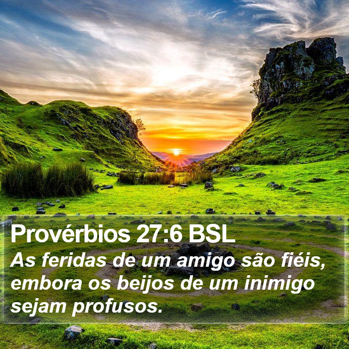 Provérbios 27:6 BSL Bible Study