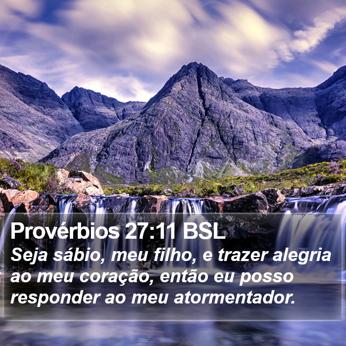 Provérbios 27:11 BSL Bible Study