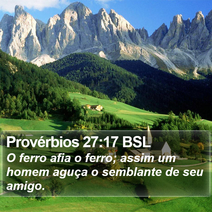 Provérbios 27:17 BSL Bible Study