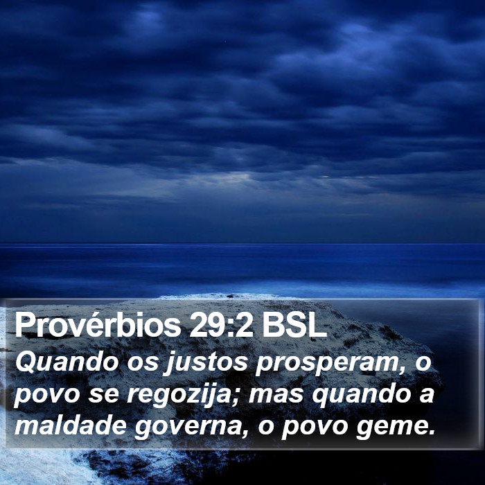 Provérbios 29:2 BSL Bible Study