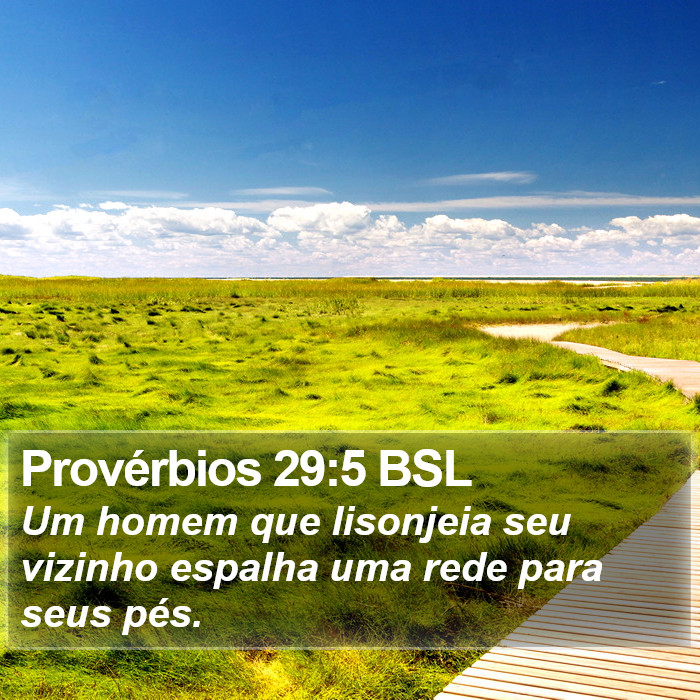 Provérbios 29:5 BSL Bible Study