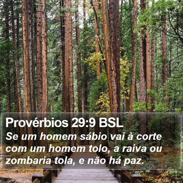 Provérbios 29:9 BSL Bible Study