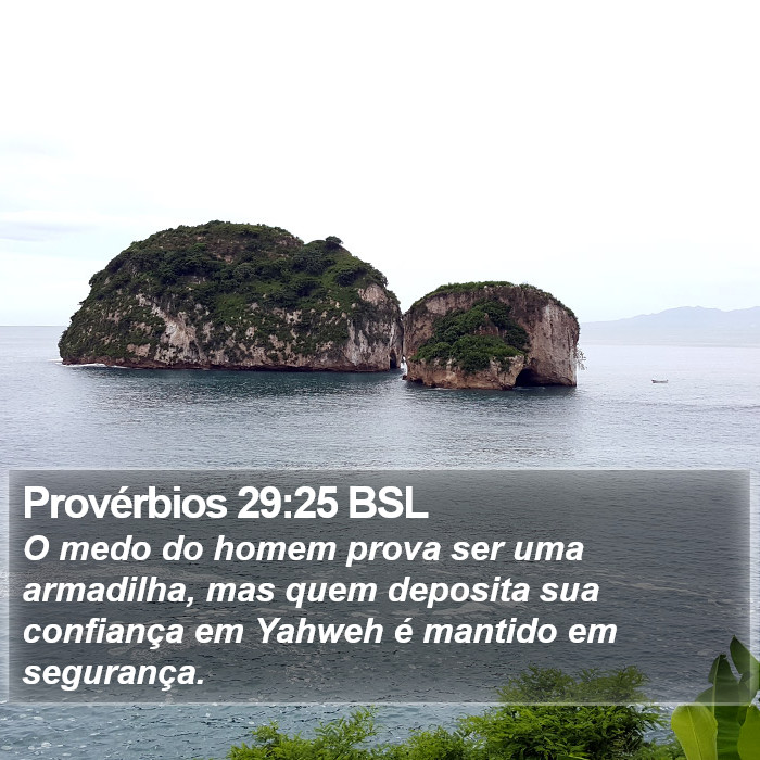 Provérbios 29:25 BSL Bible Study