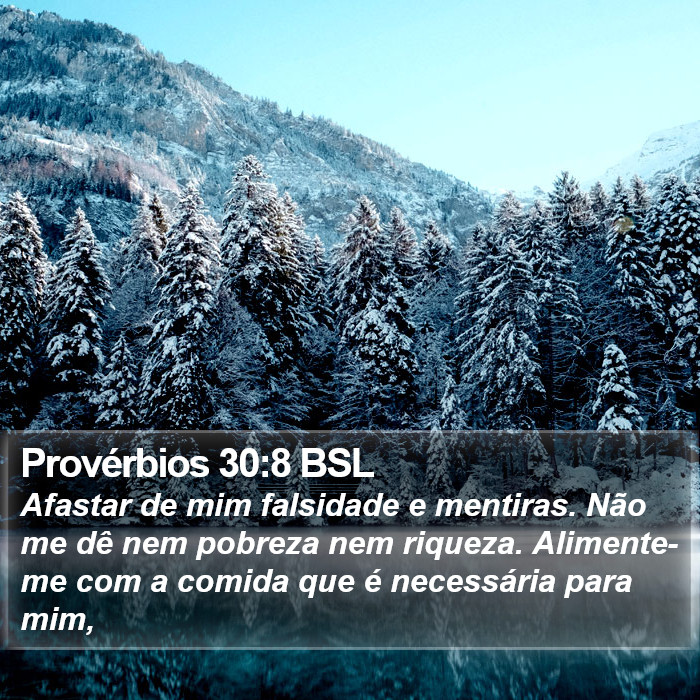 Provérbios 30:8 BSL Bible Study