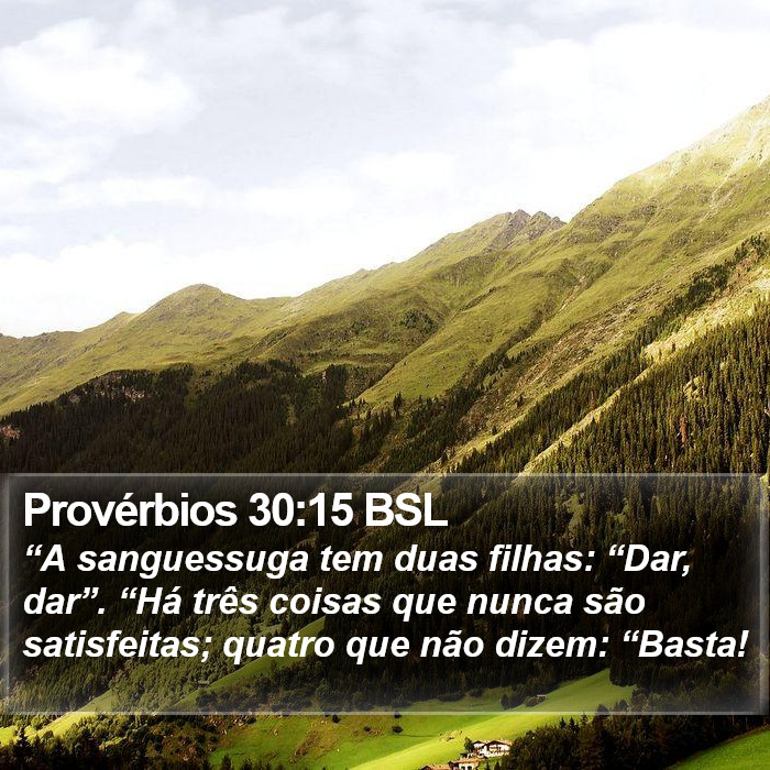 Provérbios 30:15 BSL Bible Study