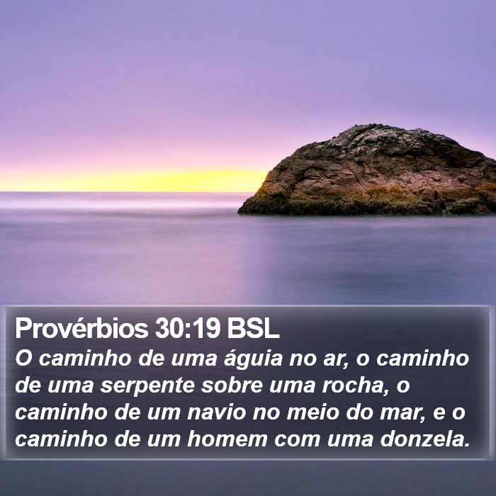 Provérbios 30:19 BSL Bible Study