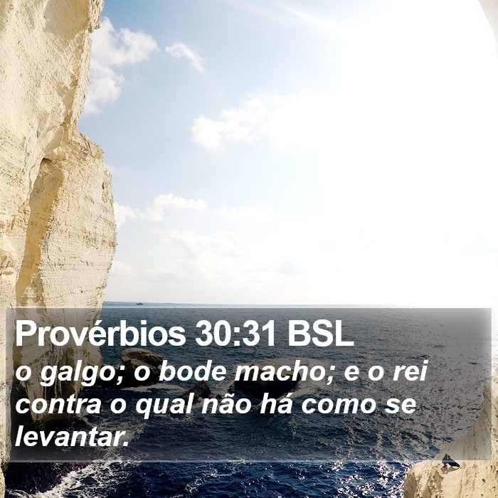 Provérbios 30:31 BSL Bible Study