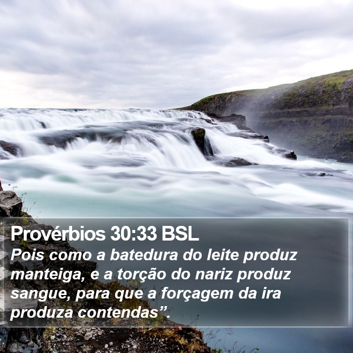 Provérbios 30:33 BSL Bible Study