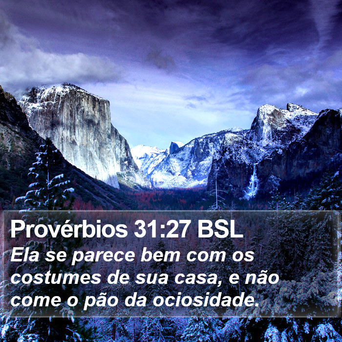 Provérbios 31:27 BSL Bible Study