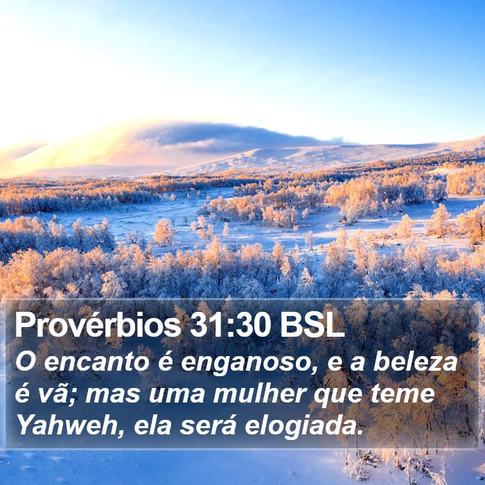 Provérbios 31:30 BSL Bible Study