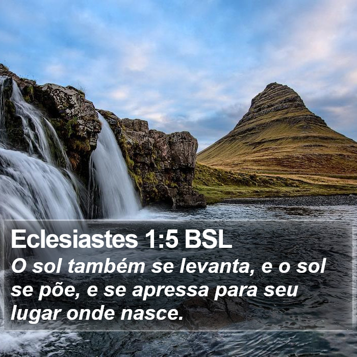 Eclesiastes 1:5 BSL Bible Study