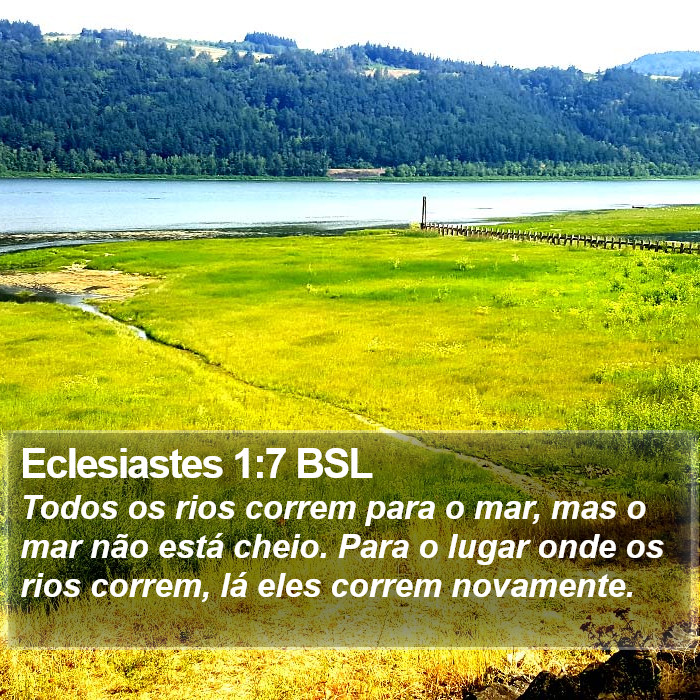 Eclesiastes 1:7 BSL Bible Study