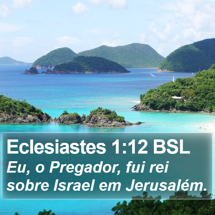 Eclesiastes 1:12 BSL Bible Study