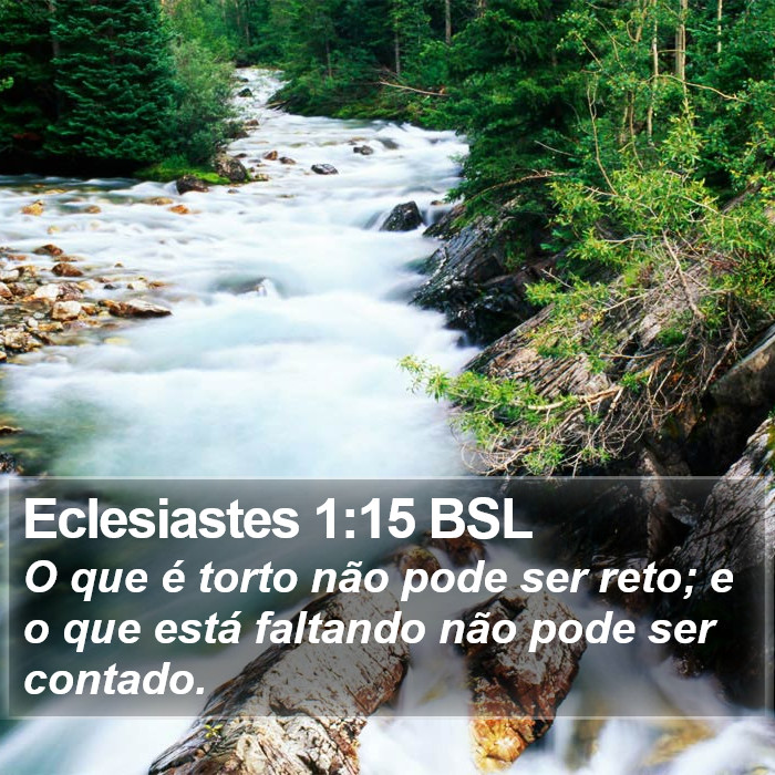 Eclesiastes 1:15 BSL Bible Study