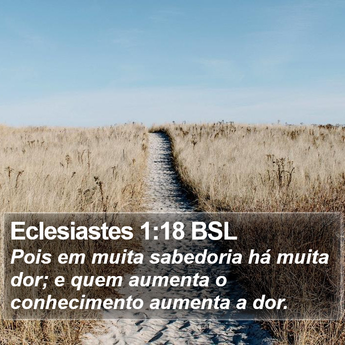 Eclesiastes 1:18 BSL Bible Study