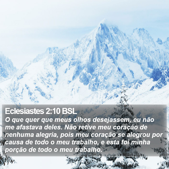 Eclesiastes 2:10 BSL Bible Study