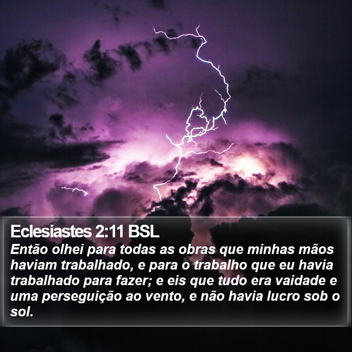 Eclesiastes 2:11 BSL Bible Study