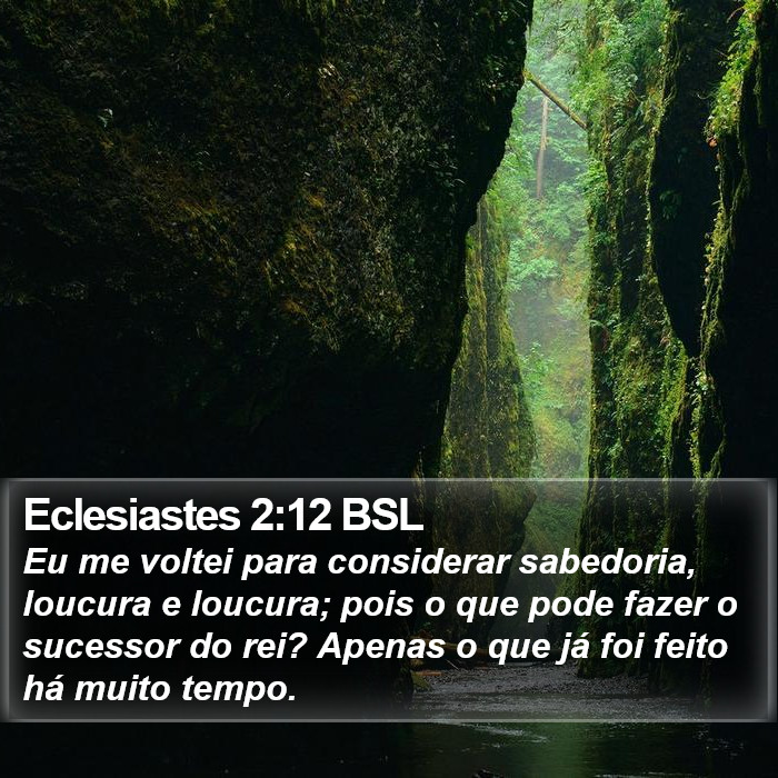 Eclesiastes 2:12 BSL Bible Study