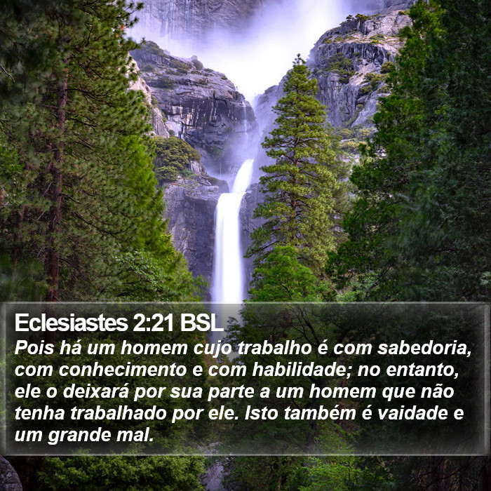 Eclesiastes 2:21 BSL Bible Study