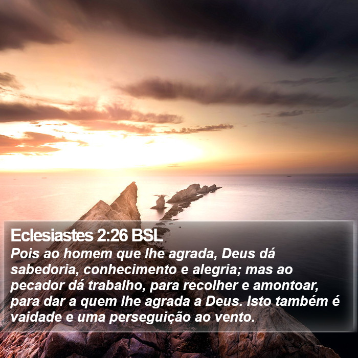 Eclesiastes 2:26 BSL Bible Study
