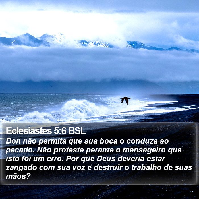 Eclesiastes 5:6 BSL Bible Study