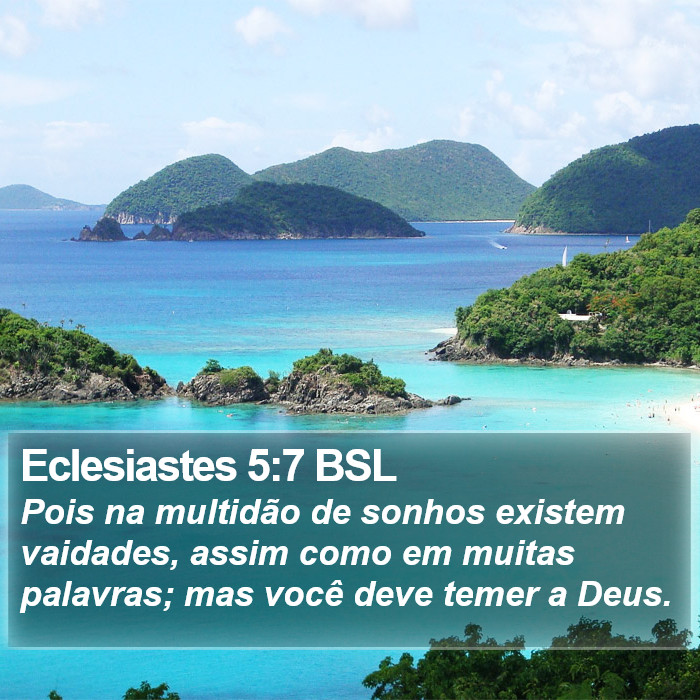 Eclesiastes 5:7 BSL Bible Study