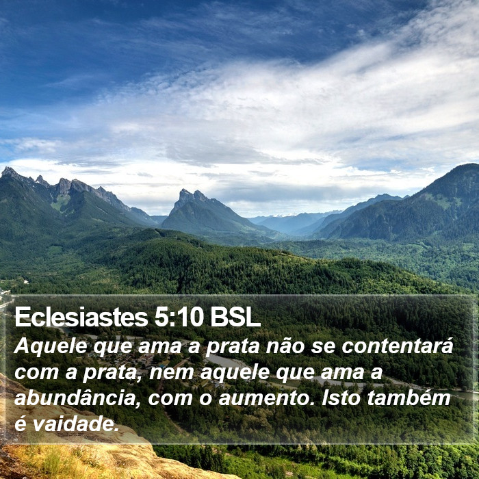 Eclesiastes 5:10 BSL Bible Study