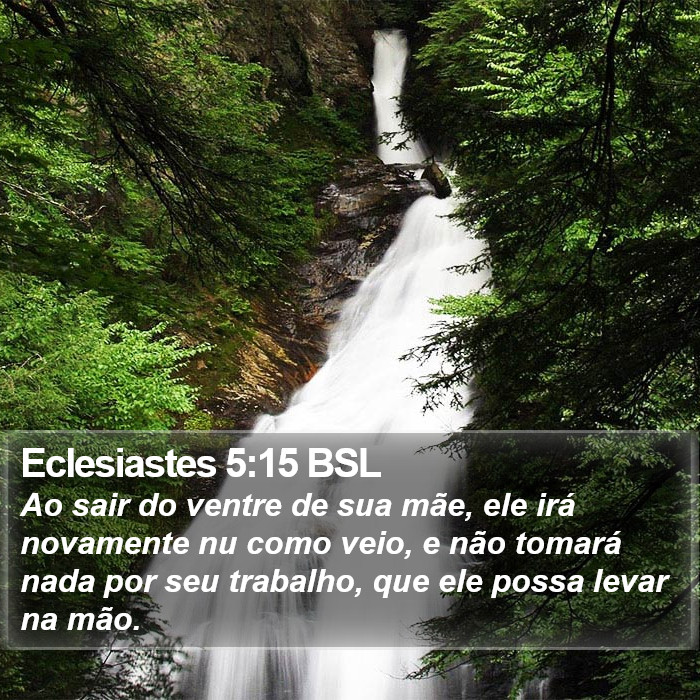 Eclesiastes 5:15 BSL Bible Study