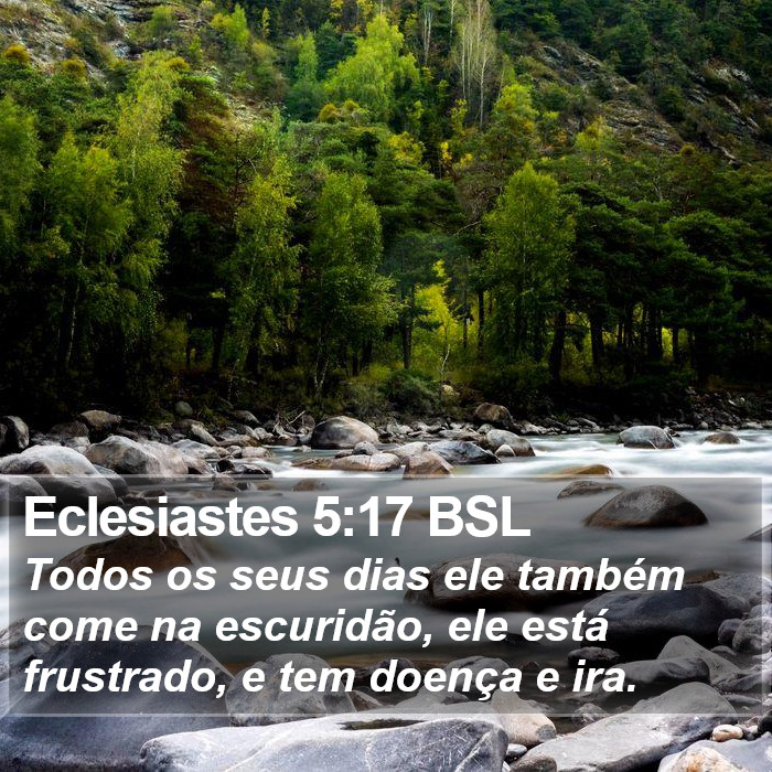 Eclesiastes 5:17 BSL Bible Study