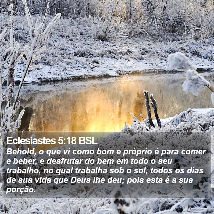 Eclesiastes 5:18 BSL Bible Study