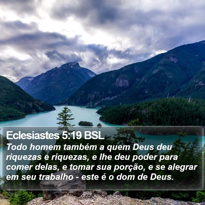 Eclesiastes 5:19 BSL Bible Study