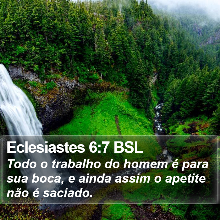 Eclesiastes 6:7 BSL Bible Study