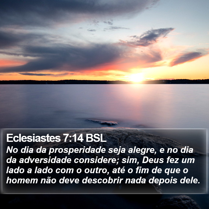 Eclesiastes 7:14 BSL Bible Study