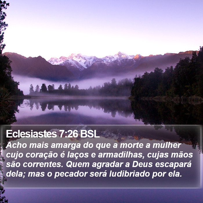 Eclesiastes 7:26 BSL Bible Study