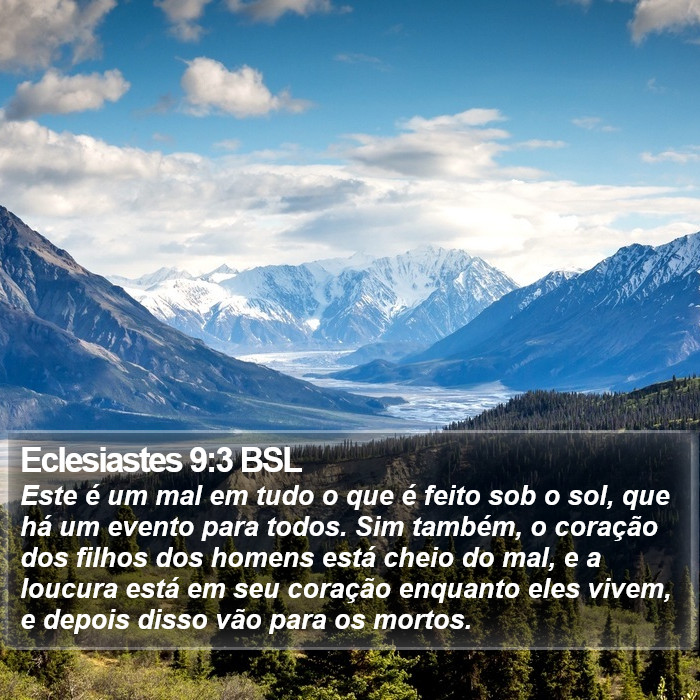 Eclesiastes 9:3 BSL Bible Study