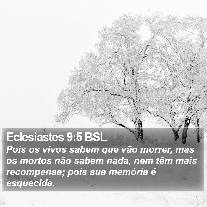 Eclesiastes 9:5 BSL Bible Study