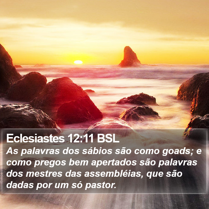 Eclesiastes 12:11 BSL Bible Study