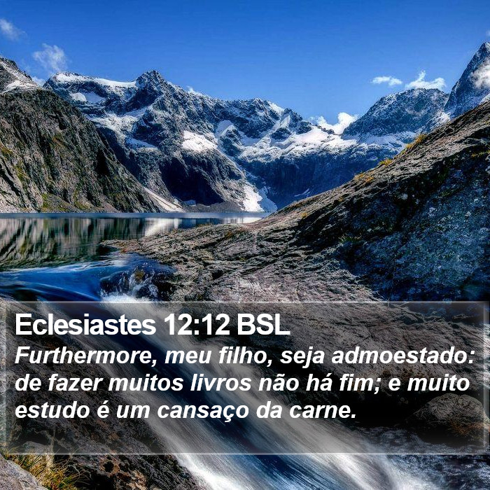 Eclesiastes 12:12 BSL Bible Study
