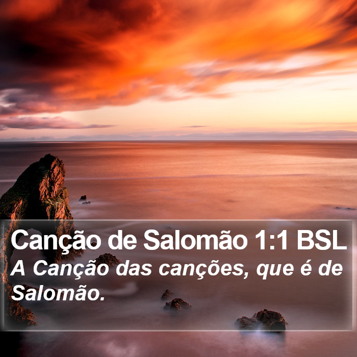 Canção de Salomão 1:1 BSL Bible Study