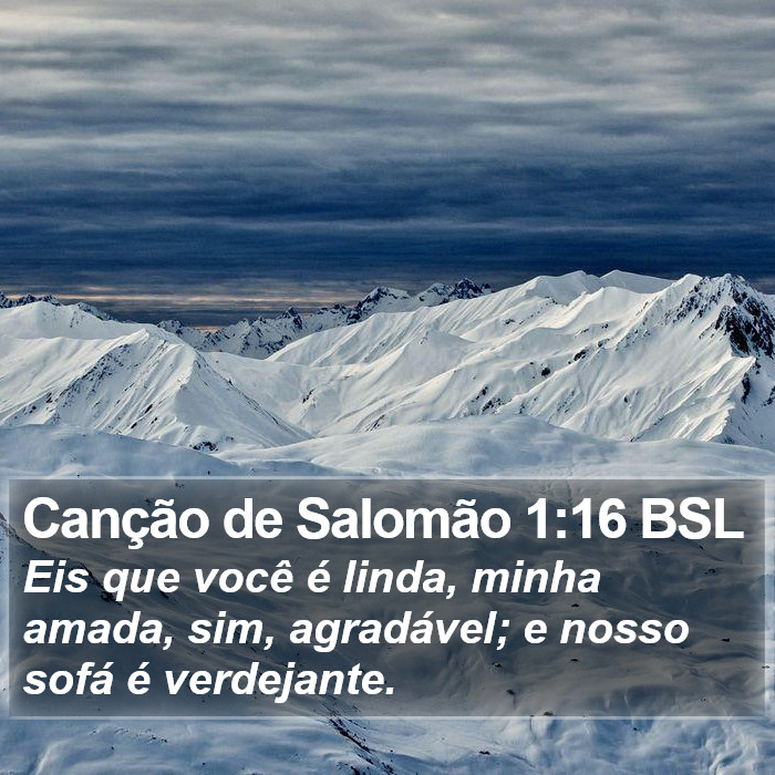 Canção de Salomão 1:16 BSL Bible Study