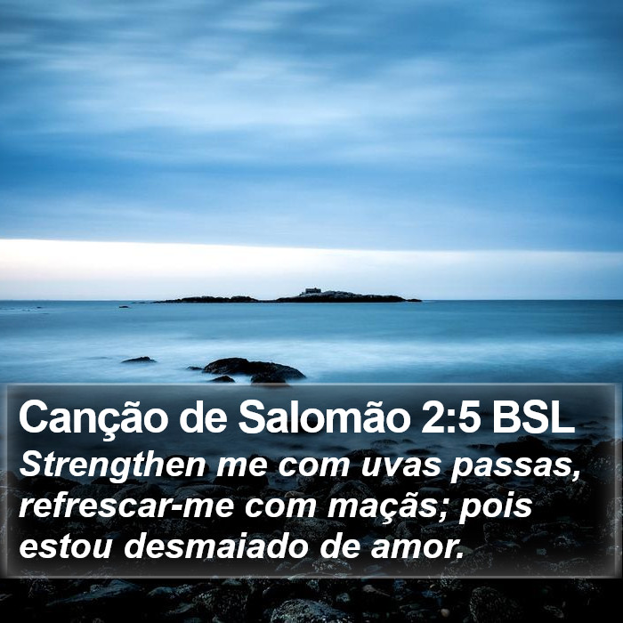 Canção de Salomão 2:5 BSL Bible Study