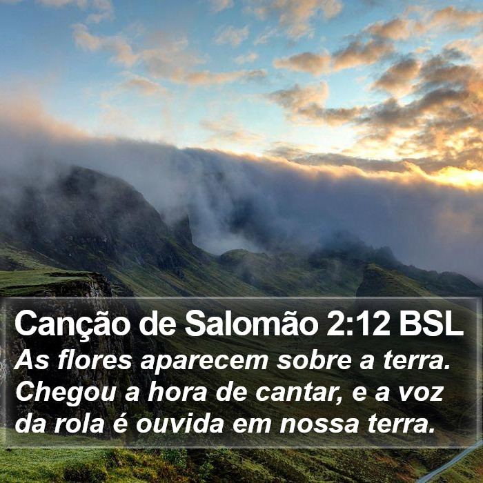 Canção de Salomão 2:12 BSL Bible Study