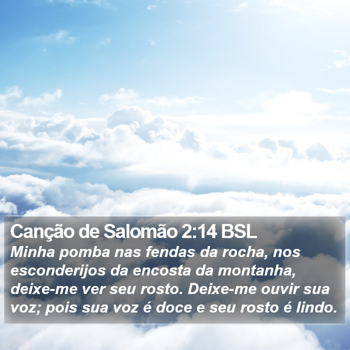Canção de Salomão 2:14 BSL Bible Study