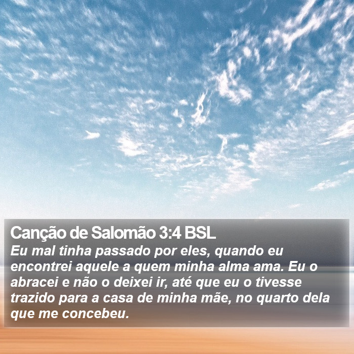 Canção de Salomão 3:4 BSL Bible Study