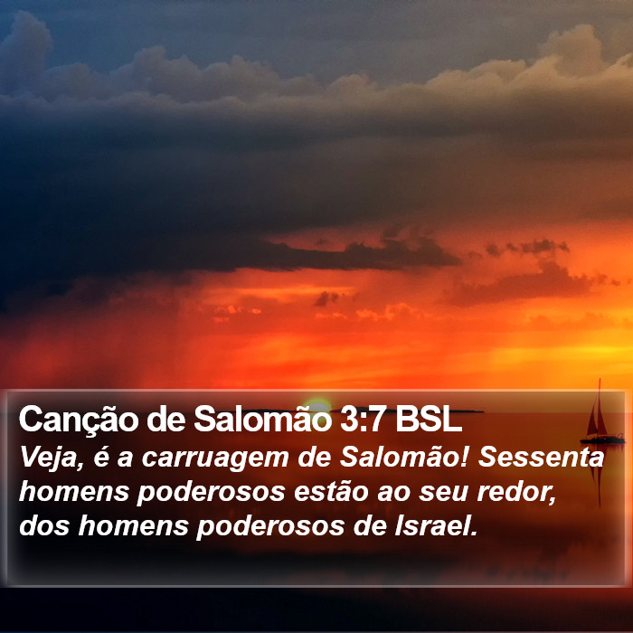 Canção de Salomão 3:7 BSL Bible Study