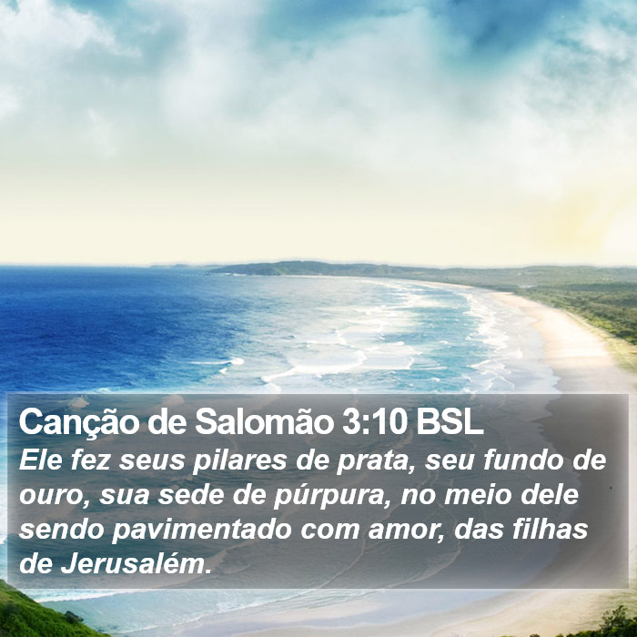 Canção de Salomão 3:10 BSL Bible Study